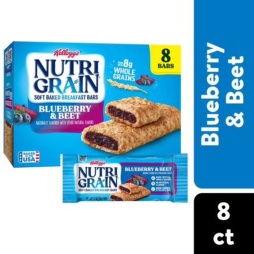 Nutri-Grain Soft Baked Breakfast Bars, Blueberry and Beet