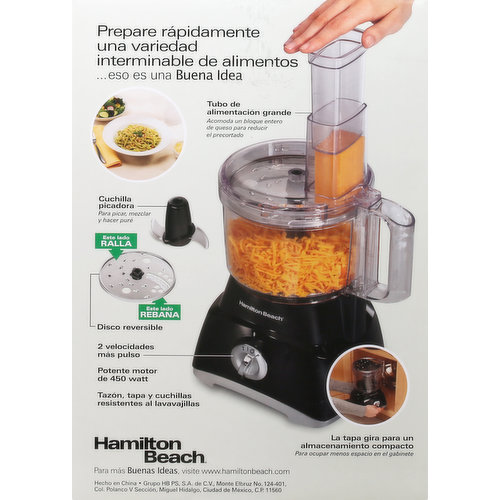 Hamilton Beach Food Processor, 8 Cup Capacity