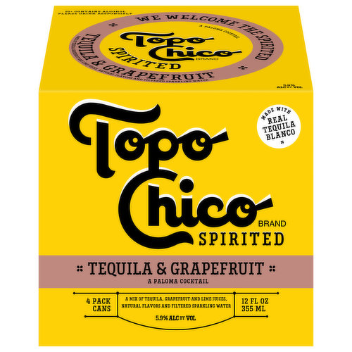 Topo Chico Cocktail, Tequila & Grapefruit