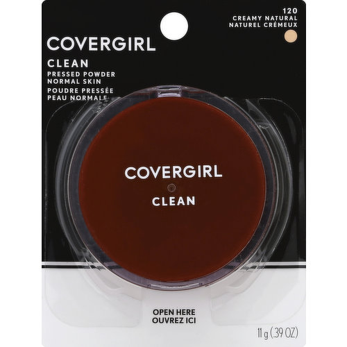 CoverGirl Clean Pressed Powder, Normal Skin, Creamy Natural 120