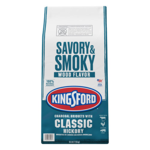 Kingsford Charcoal Briquets, with Classics Hickory