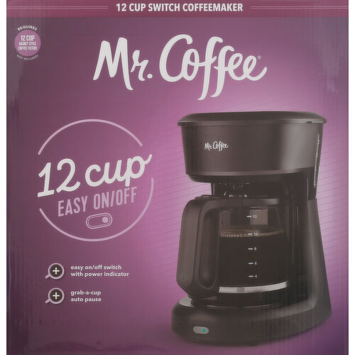 Mr. Coffee Coffee Maker, Switch, 12 Cup