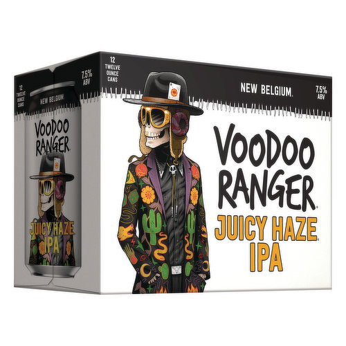 Voodoo Ranger Beer, Juicy Haze IPA, 12 Pack