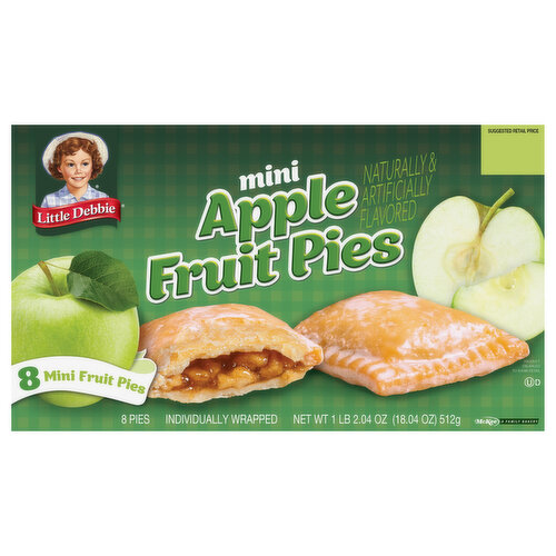 Little Debbie Fruit Pies, Apple, Mini