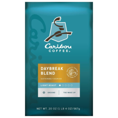 Caribou Coffee Coffee, Ground, Light Roast, Daybreak Blend