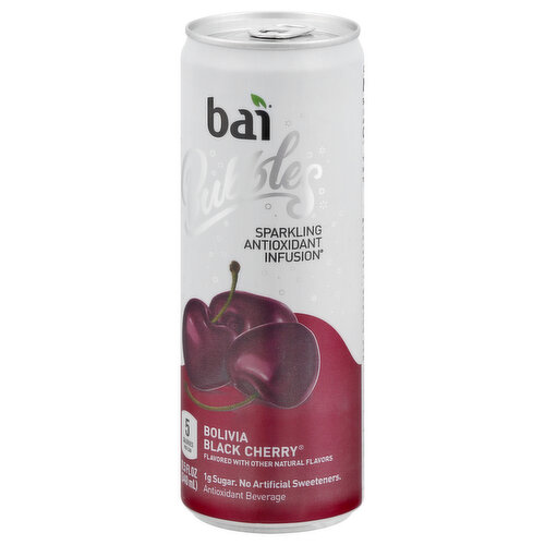 Bai Bubbles Sparkling Water, Bolivia Black Cherry, Antioxidant Infused  Drinks, 11.5 Fluid Ounce Can 