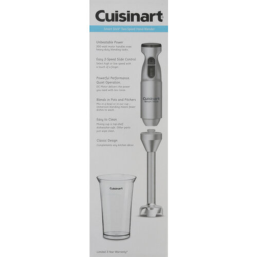 Cuisinart Smart Stick Hand Blender, Two-Speed