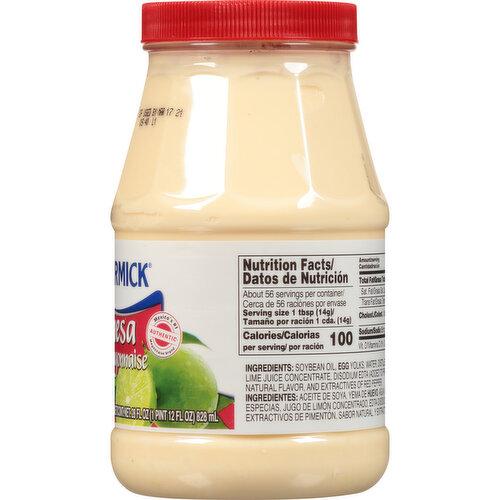 McCormick Mayonnaise Lime Juice