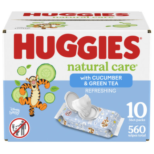 Huggies Natural Care Refreshing Baby Wipes, Scented