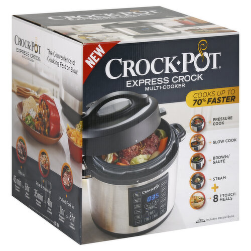 Crock Pot 8 Quart Express Crock Slow Cooker With Air Fryer Lid