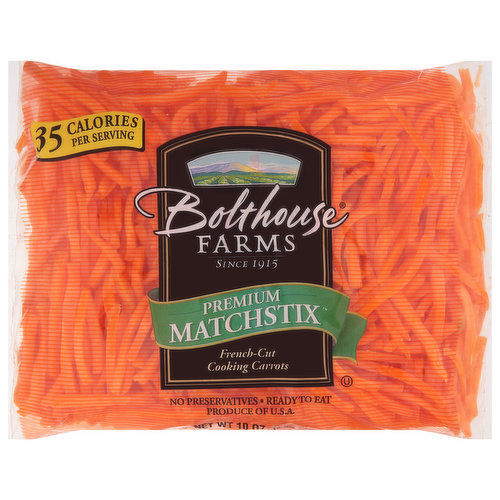 Bolthouse Farms Matchstix Cooking Carrots, French-Cut, Premium