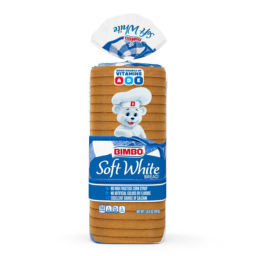 Bimbo White Bread, 20 oz