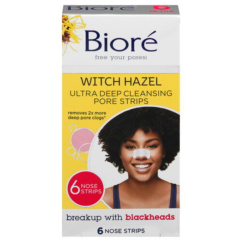 Biore Pore Strips, Ultra Deep Cleansing, Witch Hazel