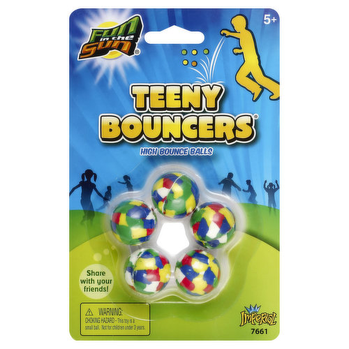 Fun in the Sun Balls, High Bounce, Teeny Bouncers