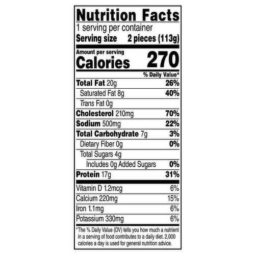 Egg Bites, Three Cheese & Turkey Sausage Nutrition Facts - Eat