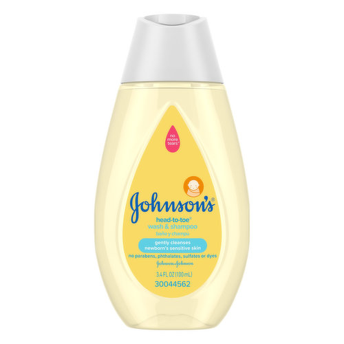 Johnson's Head-to-Toe Wash & Shampoo, Newborn