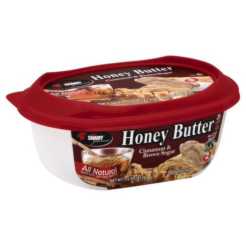 Non GMO. No rbST. Real. All natural. Made with 100% real butter. 0 g trans fat. Try all of our natural dairy butters. Free Recipes: chefshamy.com or text butter to 313131. Follow us at chefshamy. Instagram. Like us on Facebook. All natural, gluten free. No preservatives. No MSG. Non rbST (growth hormones). Customer Service: M-F, 9-5 MST (801) 938-0909. Made in USA.
