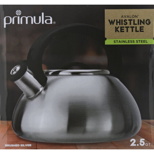 Primula Whistling Kettle with Tea Bag Buddy - Stainless Steel