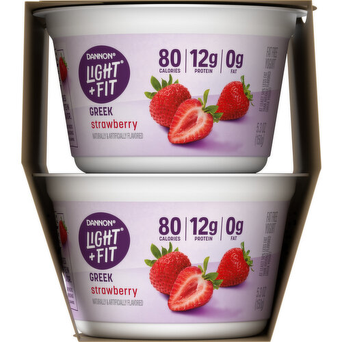 Dannon Light + Fit Fat Free Greek Strawberry Yogurt