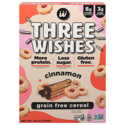 Three Wishes Cereal, Grain Free, Cinnamon