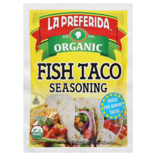 La Preferida Seasoning, Organic, Fish Taco