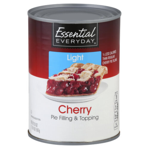 Essential Everyday Pie Filling & Topping, Light, Cherry