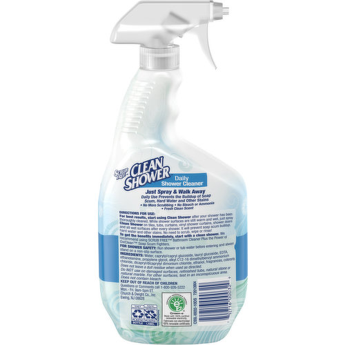 Clean Shower Shower Cleaner, Daily, Fresh Clean Scent 1 qt, Bathroom