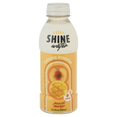 Shine Powerful Hydration Water, Peach Mango