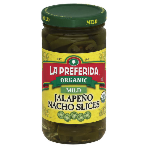 La Preferida Organic Jalapeno Nacho Slices, Mild