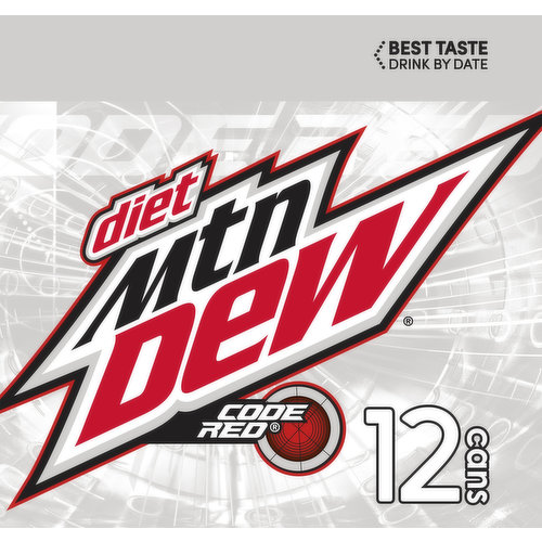 Diet Mtn Dew Soda Code Red