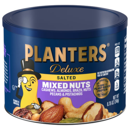 Planters Deluxe Mixed Nuts, Salted