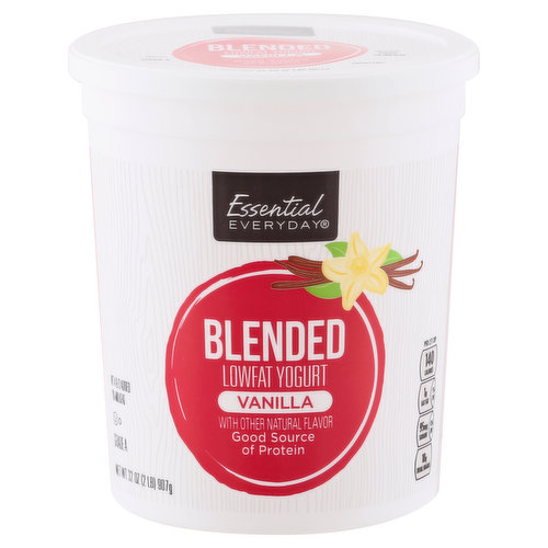 Essential Everyday Yogurt, Lowfat, Vanilla, Blended