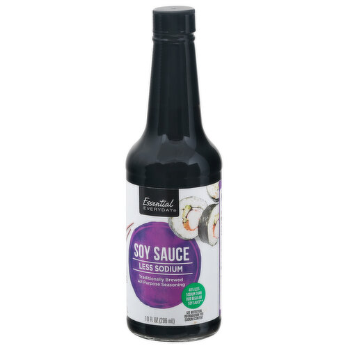 Essential Everyday Soy Sauce, Less Sodium