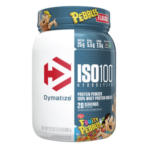 Dymatize ISO100 Hydrolyzed Protein Powder, Fruity Pebbles