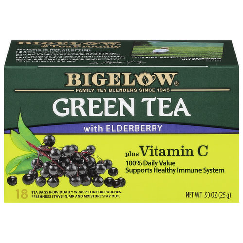 Bigelow Green Tea, Vitamin C, Tea Bags
