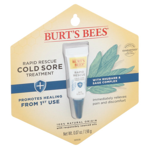 Burt's Bees Cold Sore Treatment, Rapid Rescue