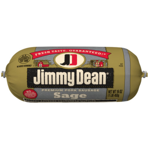 JIMMY DEAN Premium Pork Sage Sausage Roll, 16 oz.