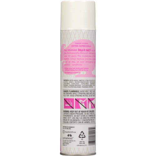 Aqua Net Hairspray, Professional, Extra Super Hold, Fresh Scent - 11 oz