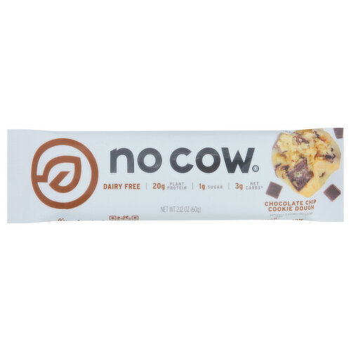 No Cow Protein Bar, Dairy Free, Chocolate Chip Cookie Dough