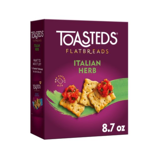 Toasteds Crackers, Italian Herb