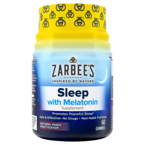 Zarbee's Sleep, Gummies, Natural Mixed Fruit Flavor