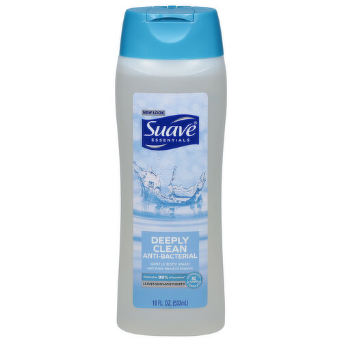 Suave Professionals Body Wash, Gentle, Deeply Clean, Anti-Bacterial