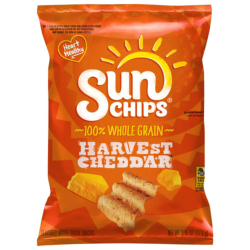 Sun Chips Whole Grain Snacks, Harvest Cheddar