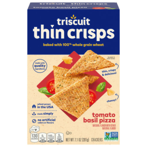 Triscuit Thin Crisps Crackers, Tomato Basil Pizza