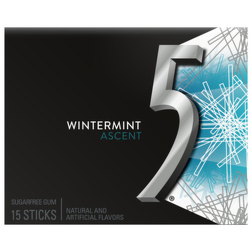 5 Gum, Sugarfree, Wintermint Ascent