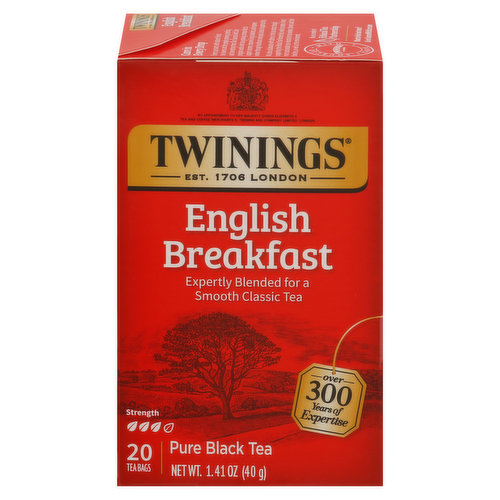 Twinings Black Tea, Pure, English Breakfast