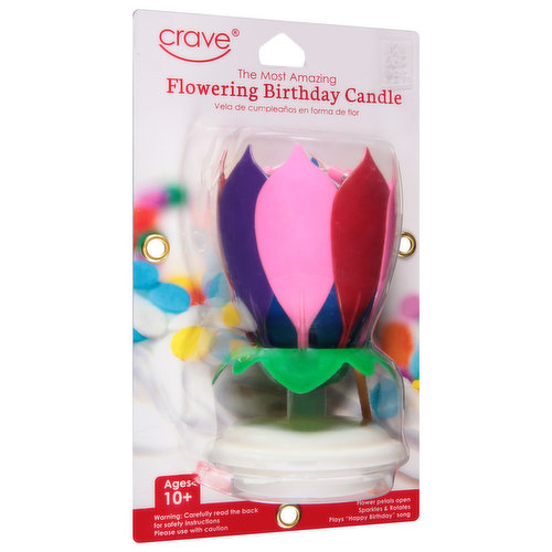 Crave Birthday Candle, Flowering