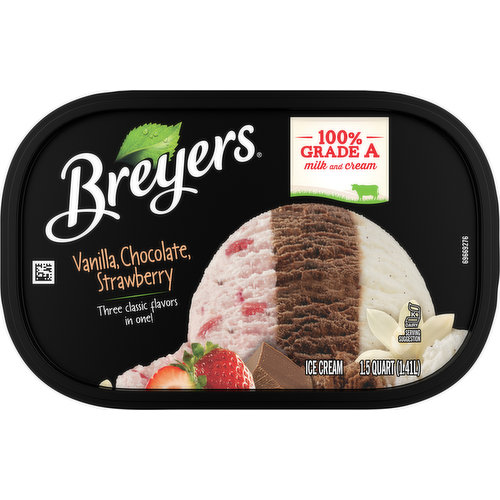 Chocolate, Strawberry ams Vanilla Ice cream - Price Chopper