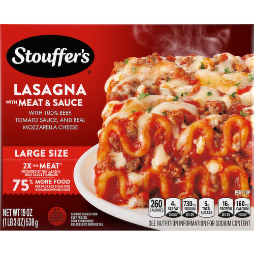Stouffer's Lasagna, Large Size