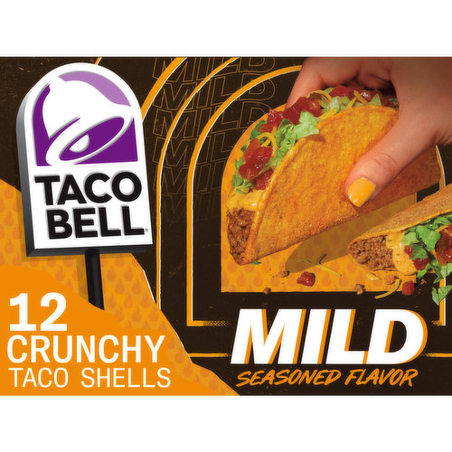 Taco Bell Mild Crunchy Seasoned Flavor Taco Shells